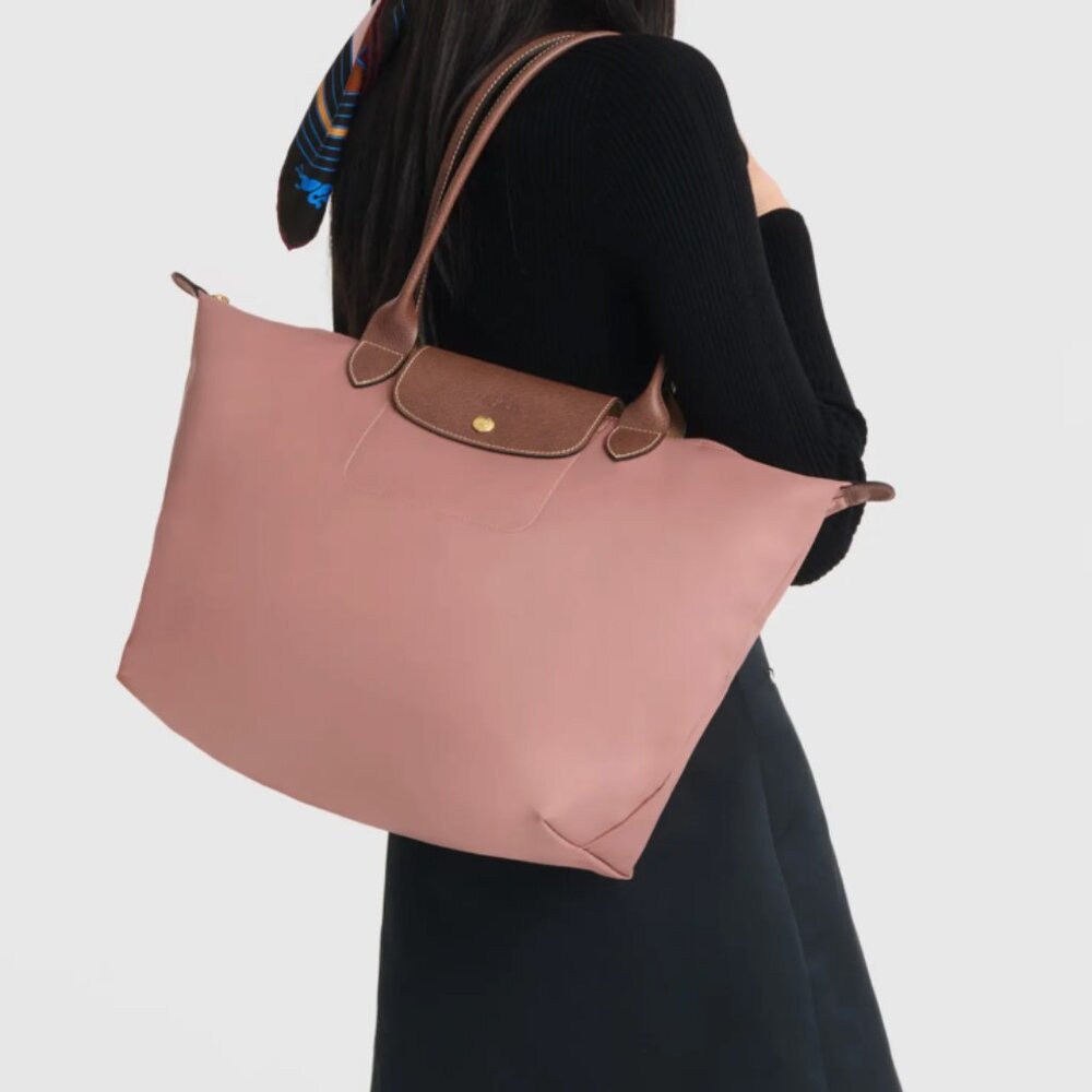 Longchamp - Large Le Pliage Tote (Pink Tea) - Picture 2 of 4